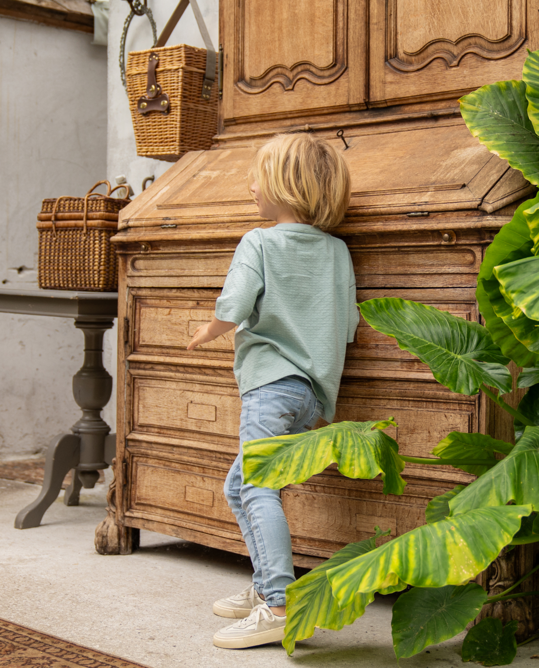 Denim Sky | Fantovske dolge jeans hlače - Lucky Kiddo SI