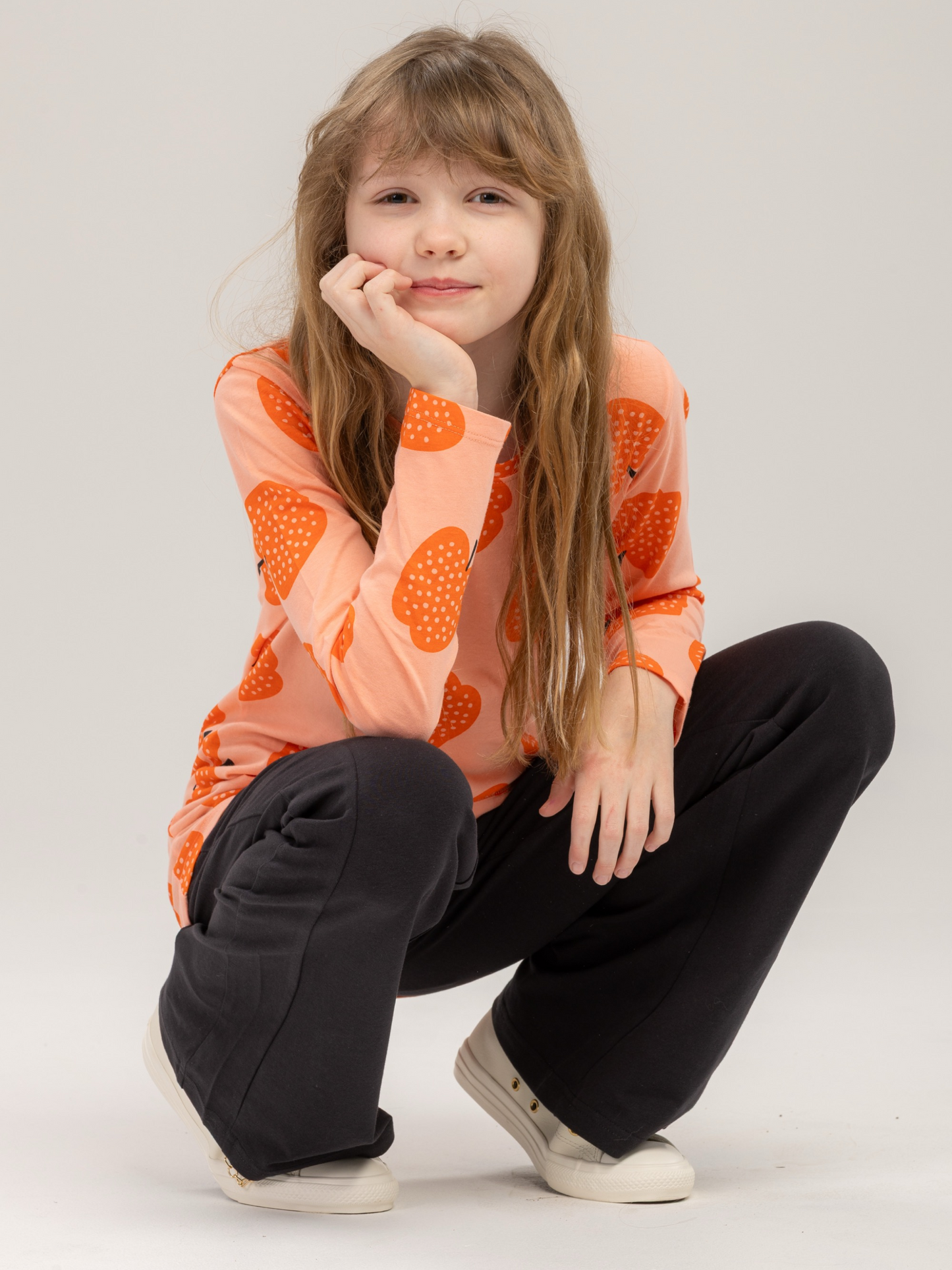 Solid black | Dekliške pajkice na zvonec - Lucky Kiddo SI