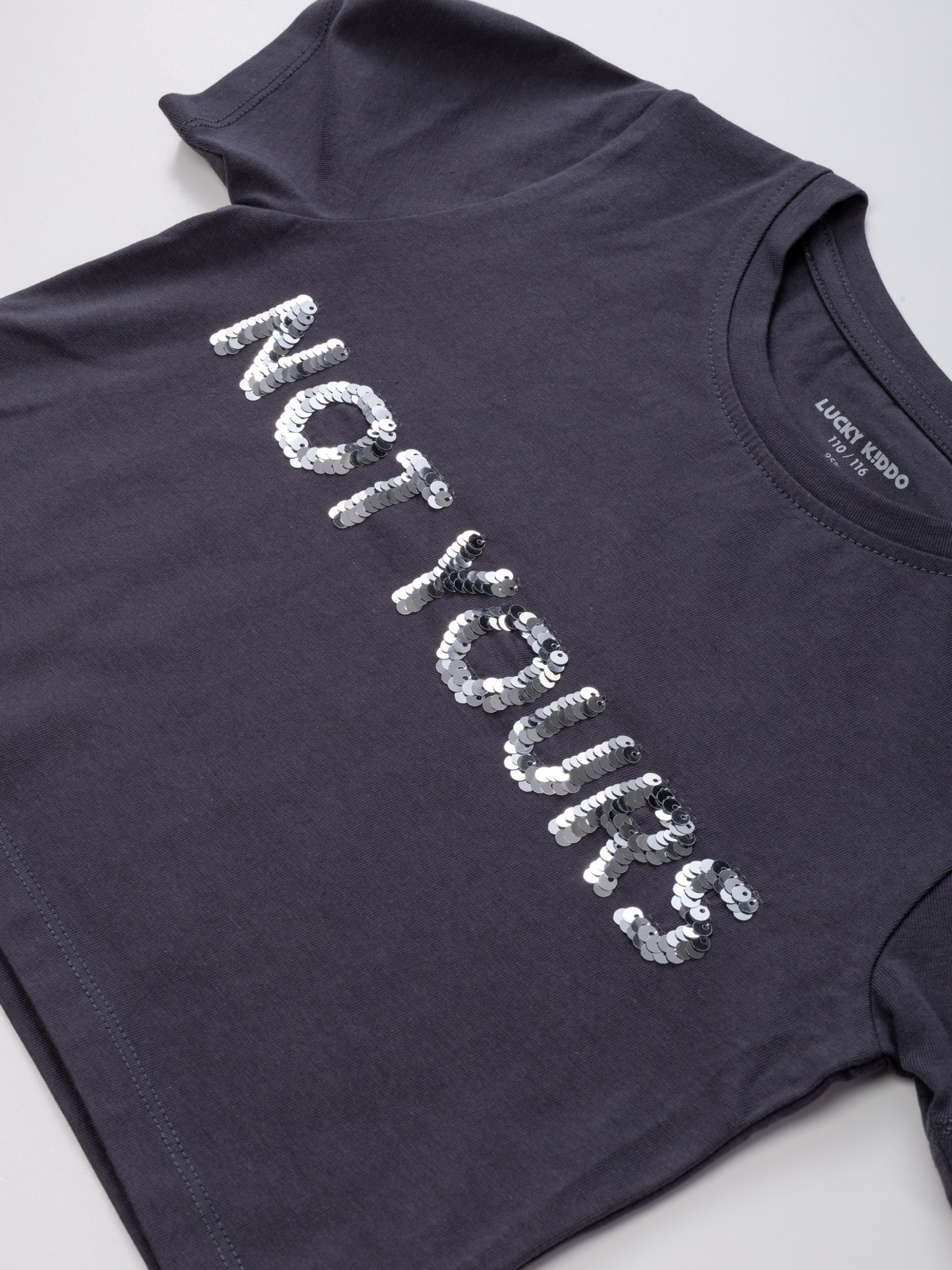 Not Yours Sepia Black | Dekliška majica s kratkimi rokavi - Lucky Kiddo SI