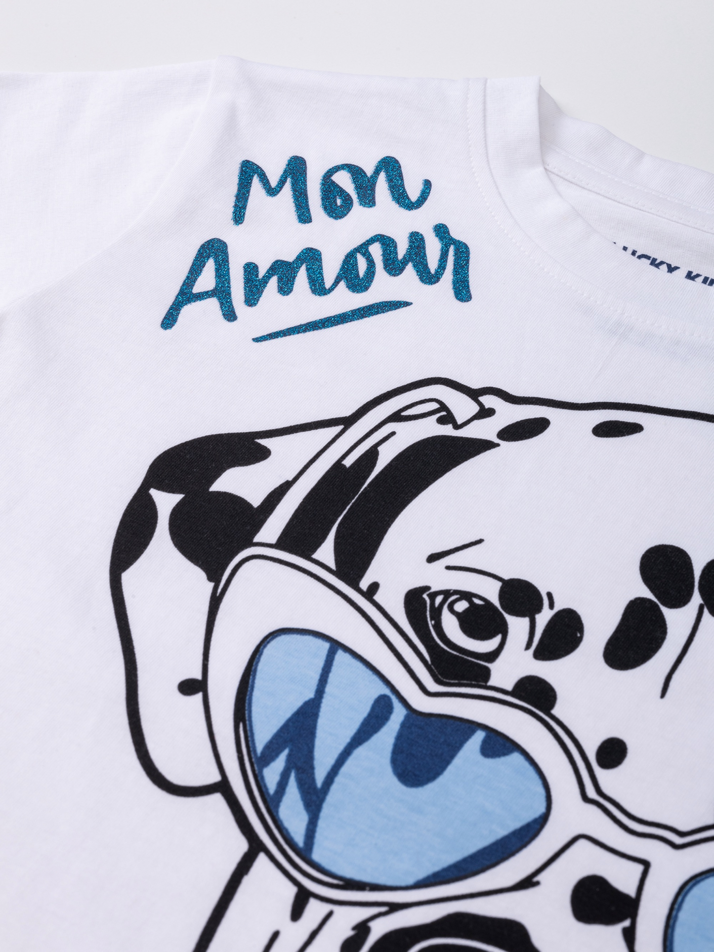 Whimsy Dog | Dekliška majica s kratkimi rokavi - Lucky Kiddo SI