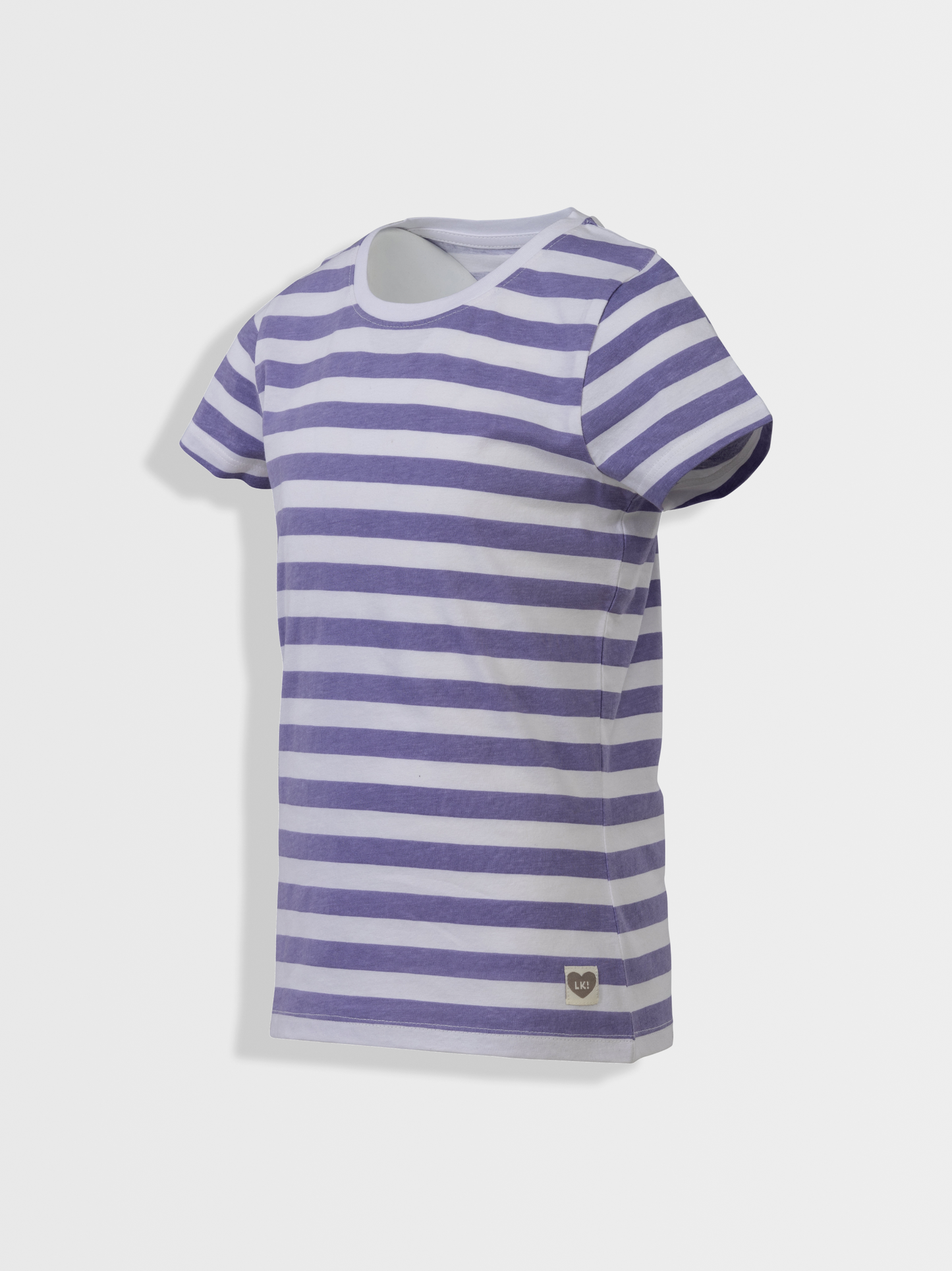 Plum Stripes | Dekliška majica s kratkimi rokavi - Lucky Kiddo SI