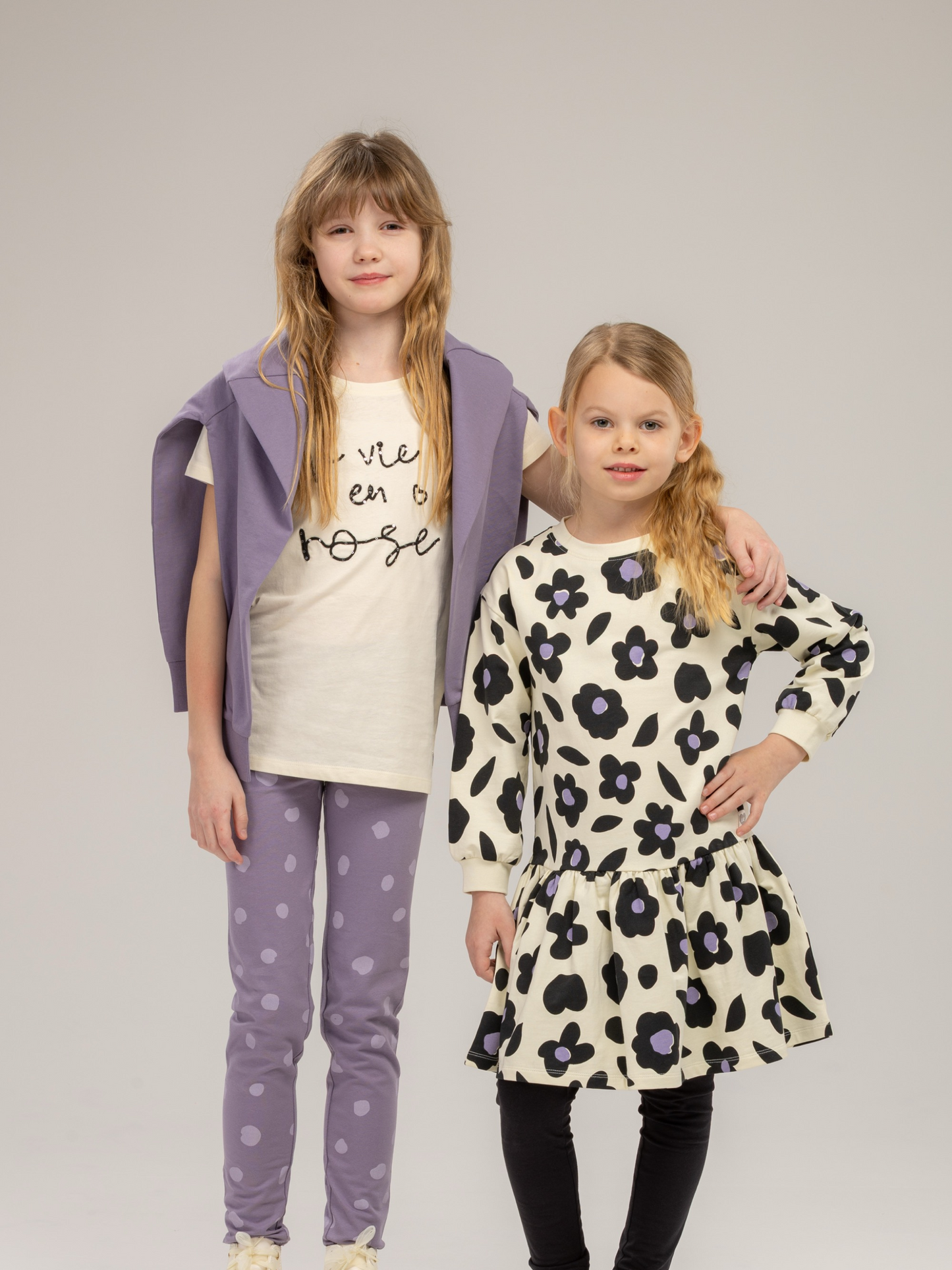 La vie en rose Vanilla | Dekliška majica s kratkimi rokavi - Lucky Kiddo SI