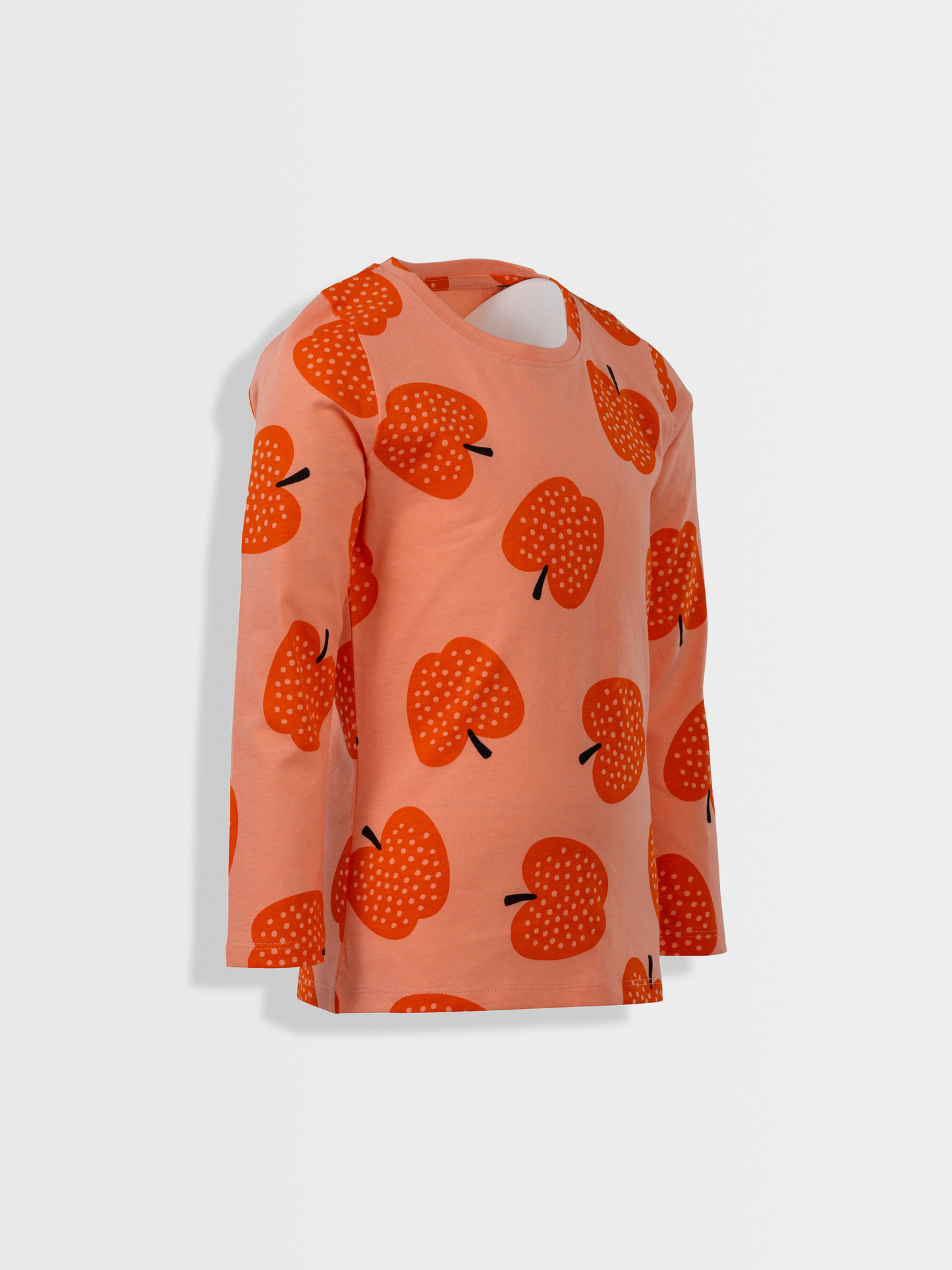 Peach Ambere Apples | Dekliška majica z dolgimi rokavi - Lucky Kiddo SI