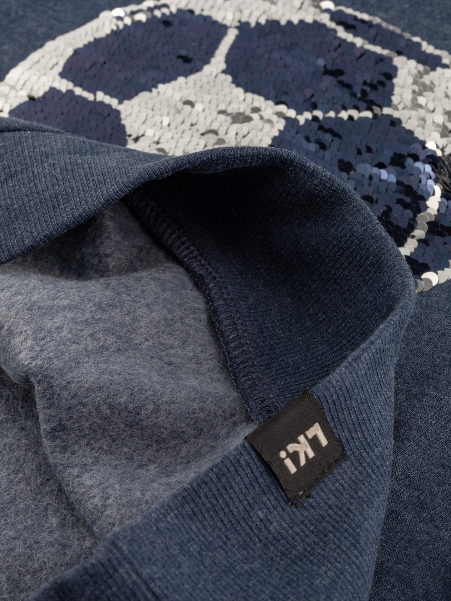 Blue Melange | Fantovski pulover s kapuco