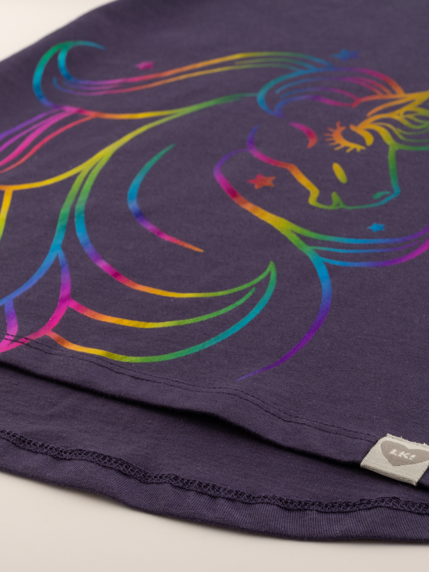 Rainbow Unicorn | Dekliška tunika z dolgimi rokavi