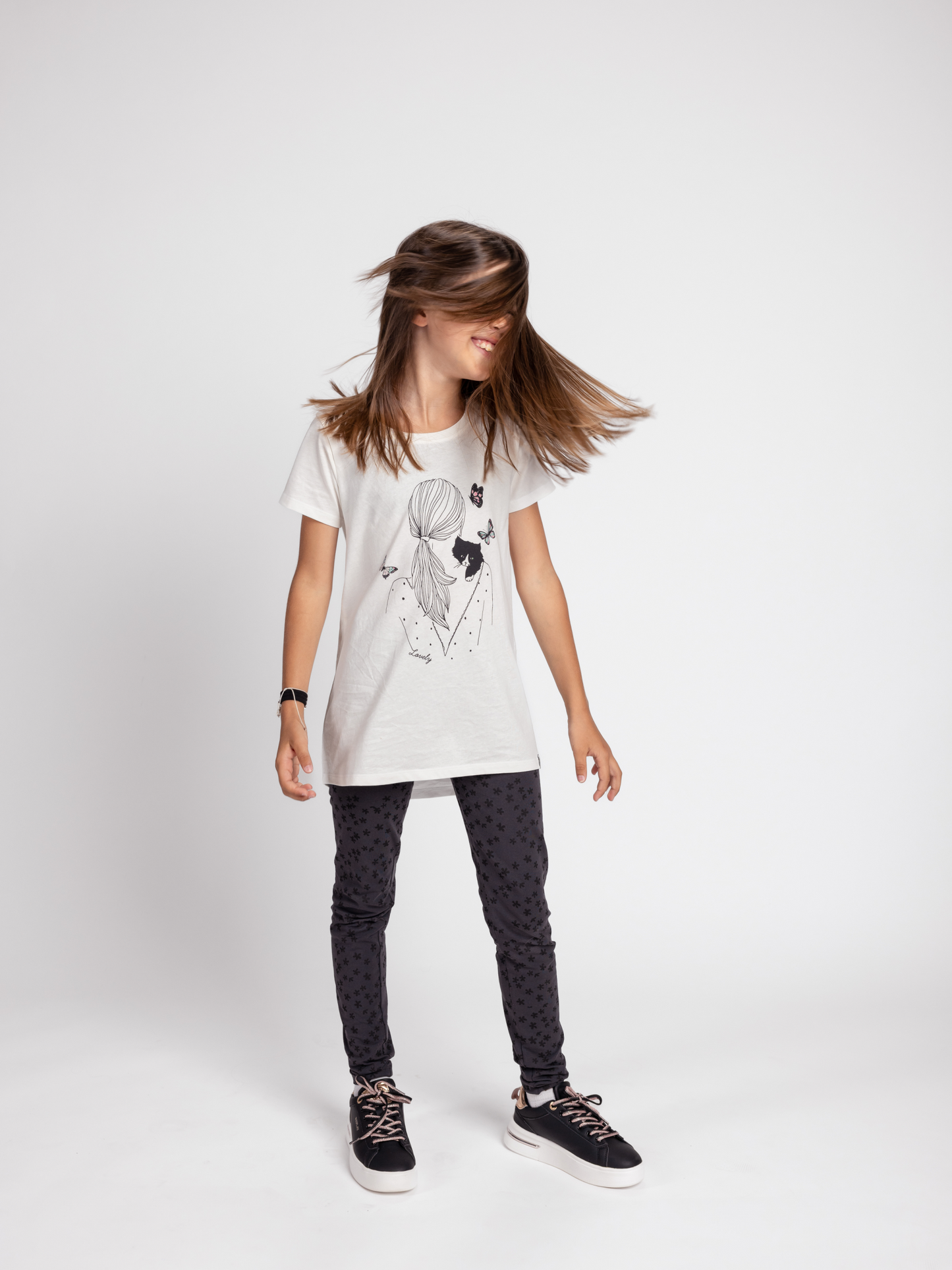 Animal Lover | Dekliška tunika s kratkimi rokavi - Lucky Kiddo SI