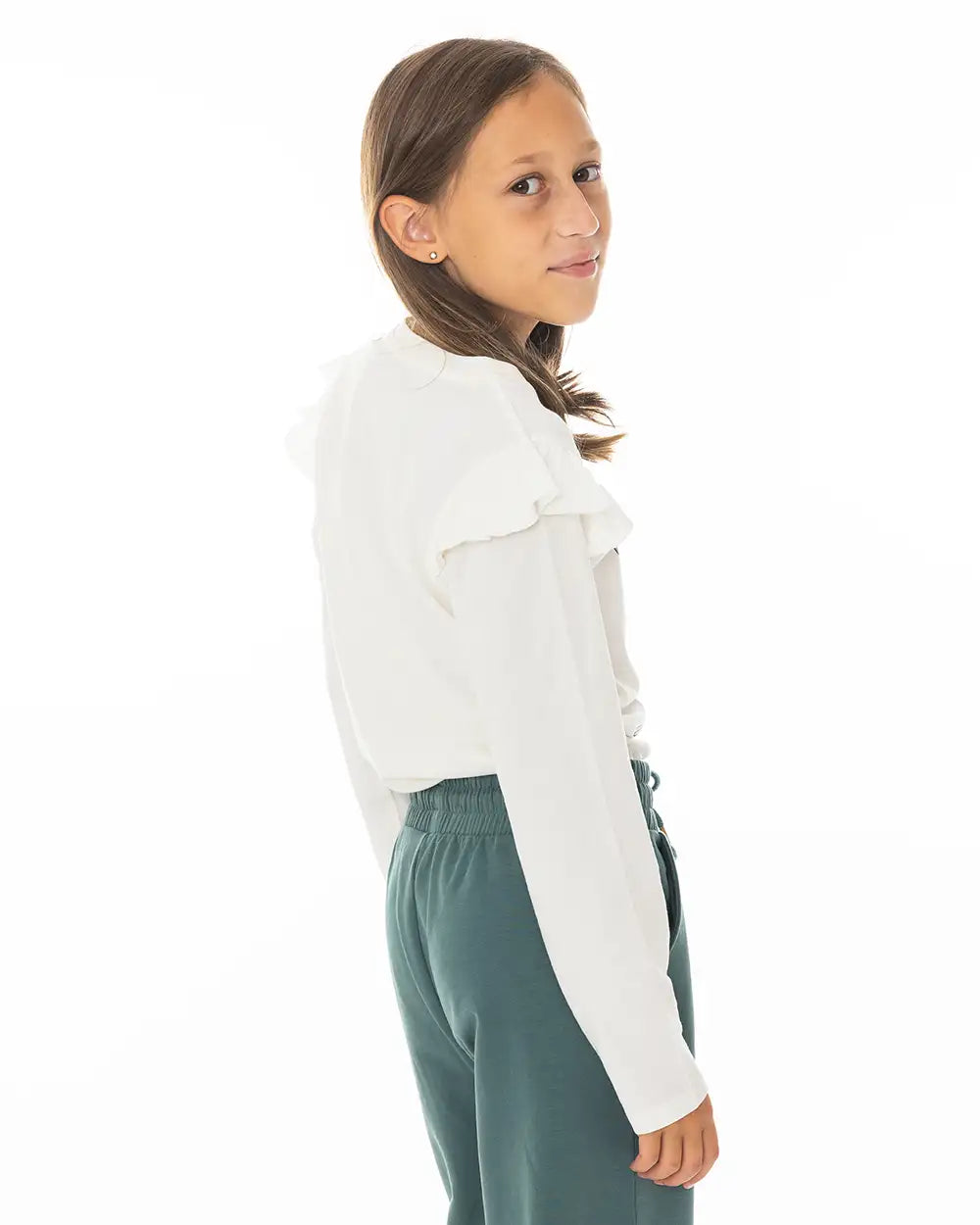 Dekliška majica z dolgimi rokavi Cute Dear - Lucky Kiddo SI