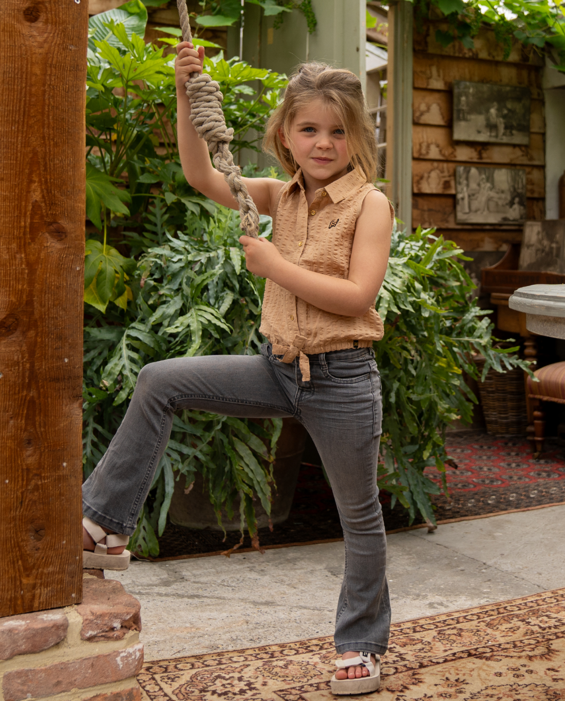 Denim Eclipse | Dekliške jeans hlače - Lucky Kiddo SI