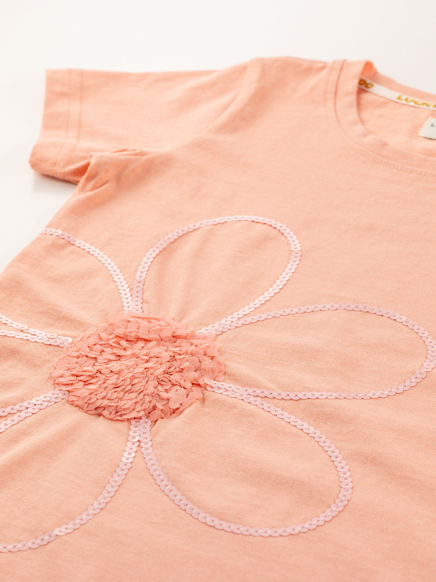 Flower Sparkle | Dekliška majica s kratkimi rokavi - Lucky Kiddo SI