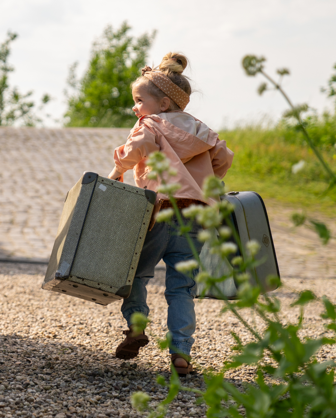 Tangerine Breeze | Dekliška jakna s kapuco - Lucky Kiddo SI