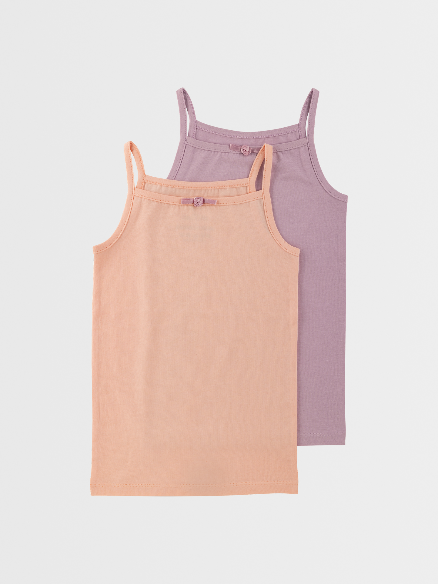 Roza + lila | Dekliška spodnja majica (2x) - Lucky Kiddo SI