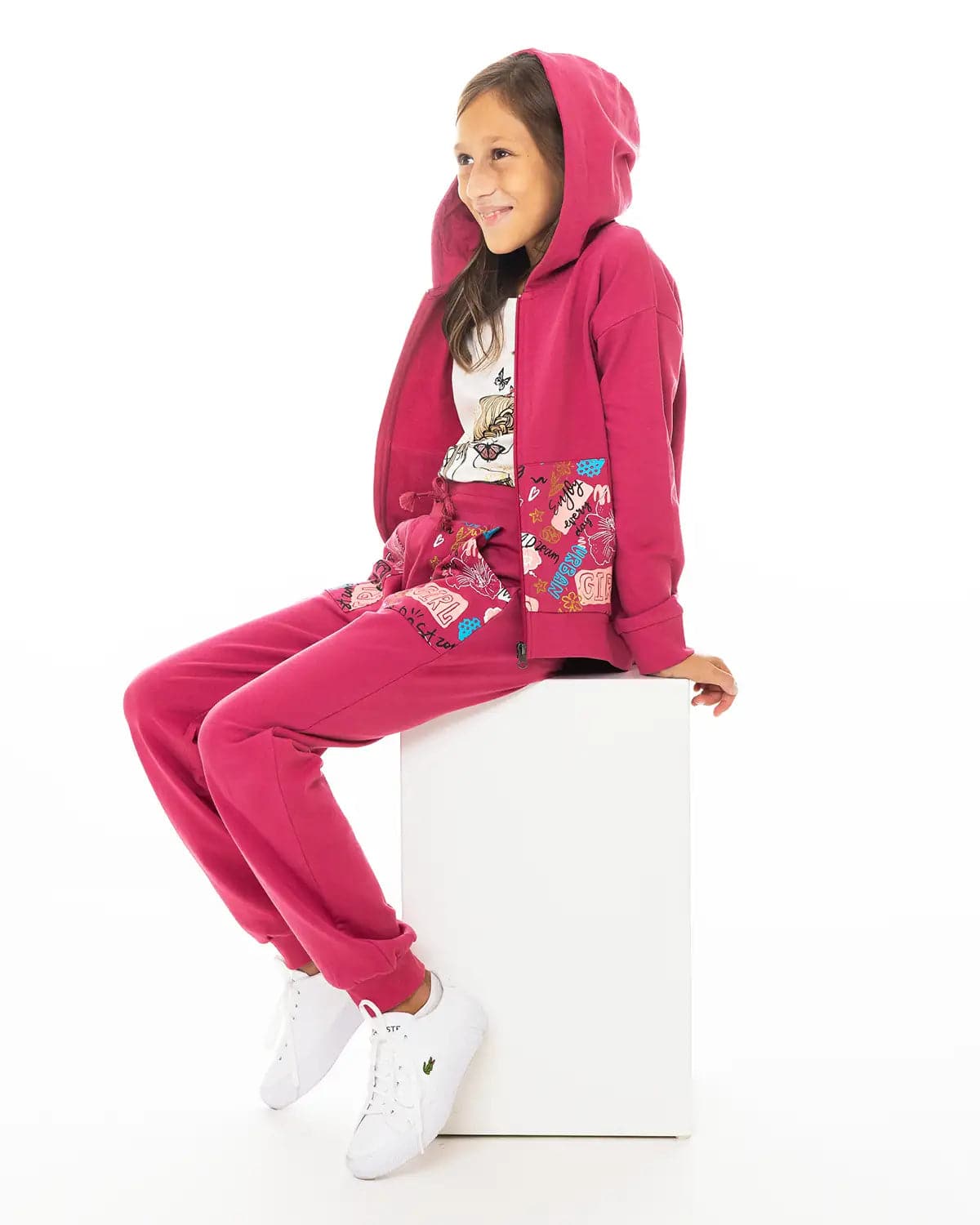 Dekliška jopica z zadrgo Wild - Lucky Kiddo SI