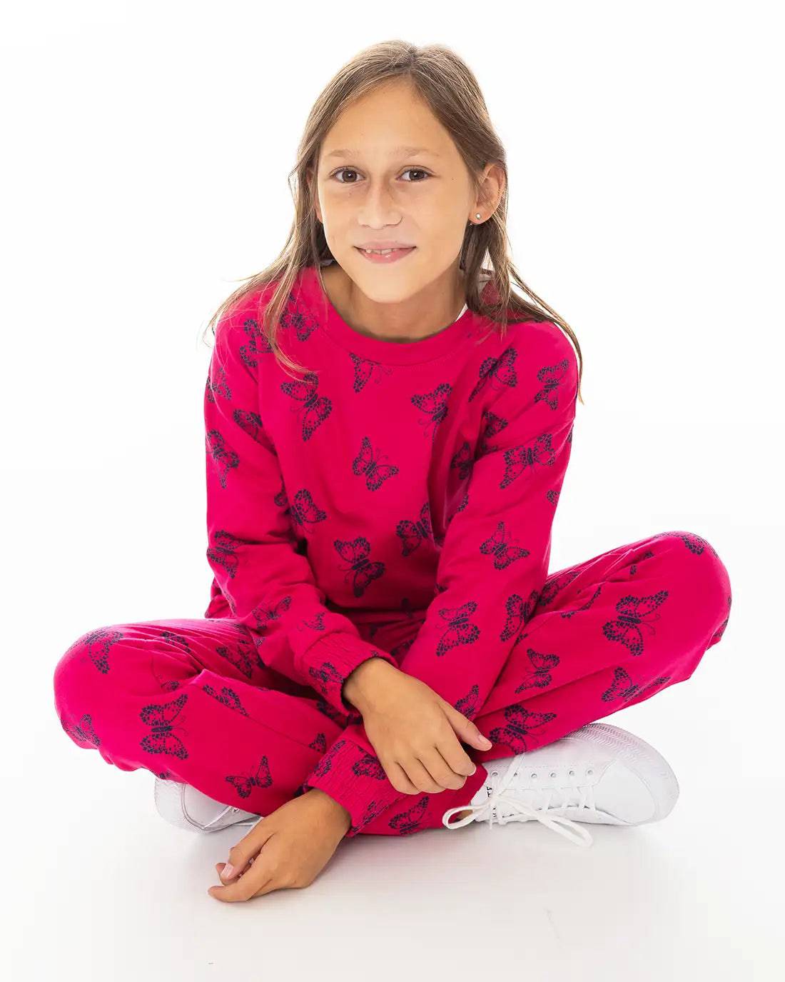 Dekliški pulover Butterflies - Lucky Kiddo SI