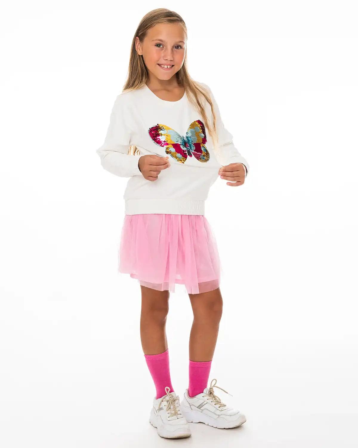Dekliški pulover Butterfly - Lucky Kiddo SI