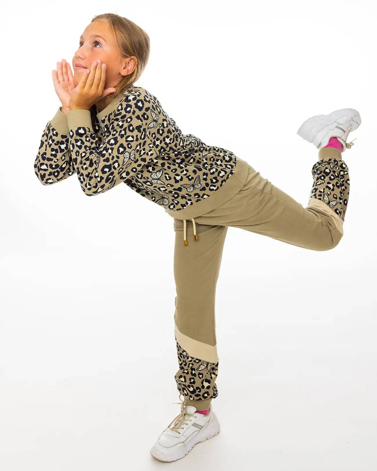 Dekliški pulover Leopard - Lucky Kiddo SI