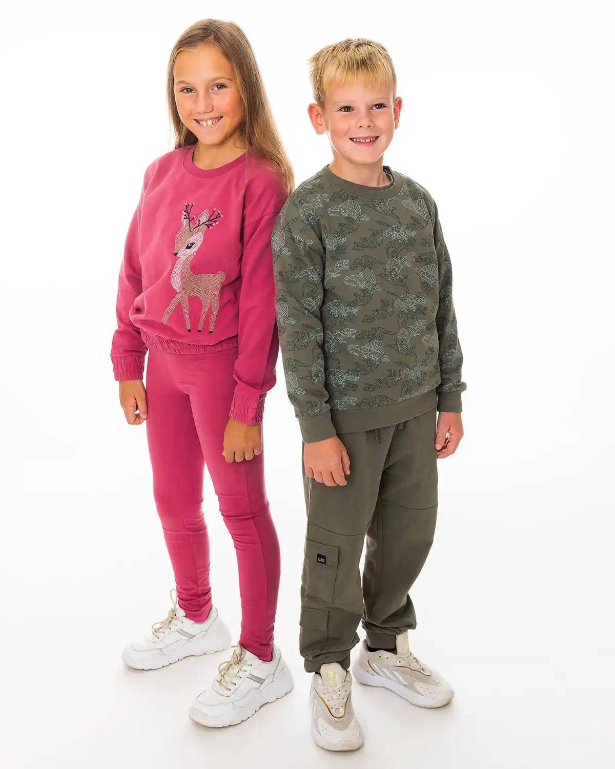 Fantovski pulover Olive - Lucky Kiddo SI