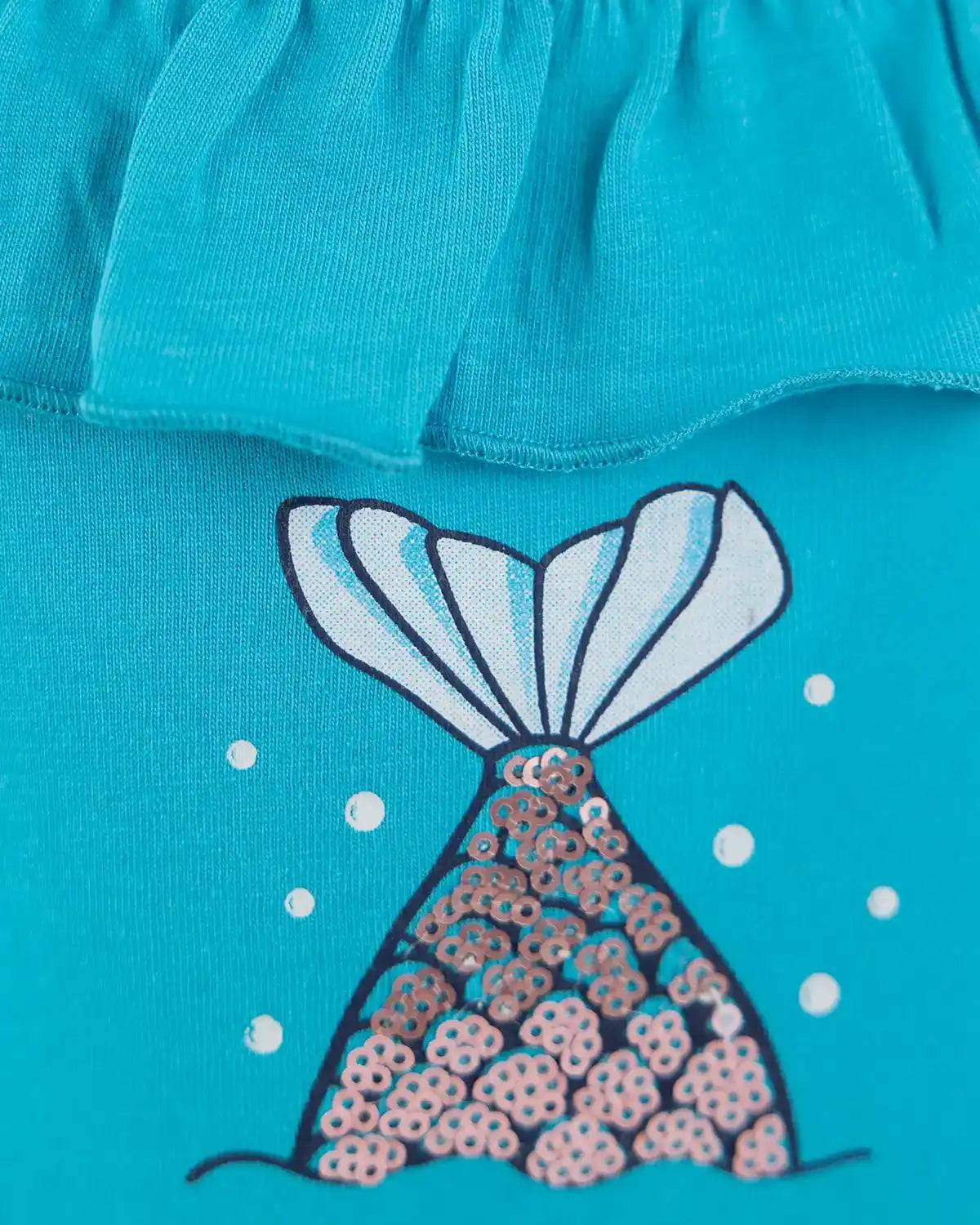 Dekliški kratki kombinezon Aqua - Lucky Kiddo SI