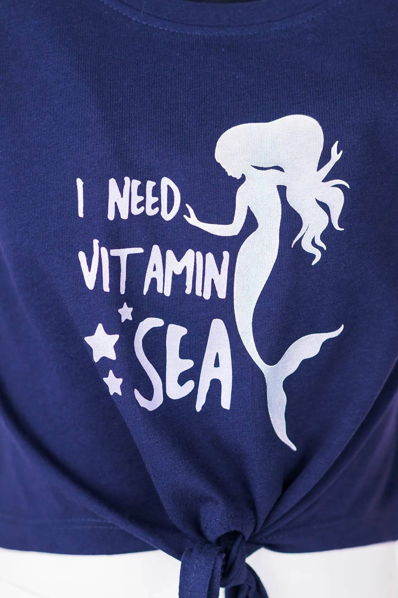 Dekliška kratka majica Blue Mermaid - Lucky Kiddo SI