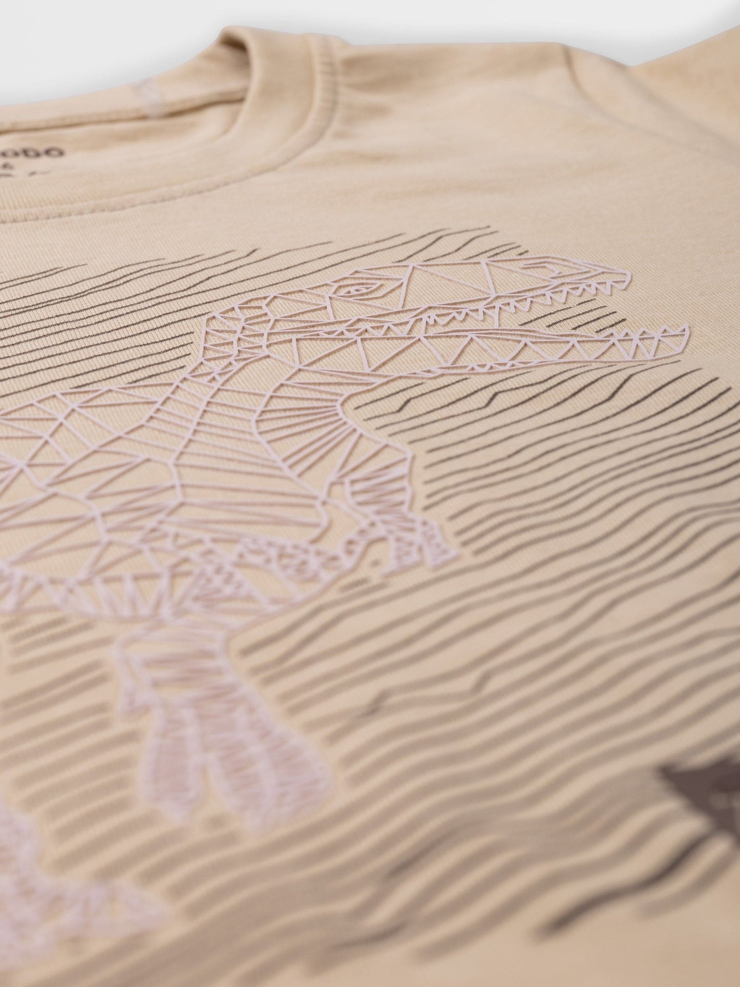 Majica z dolgimi rokavi Brown Rice Dino - Lucky Kiddo SI