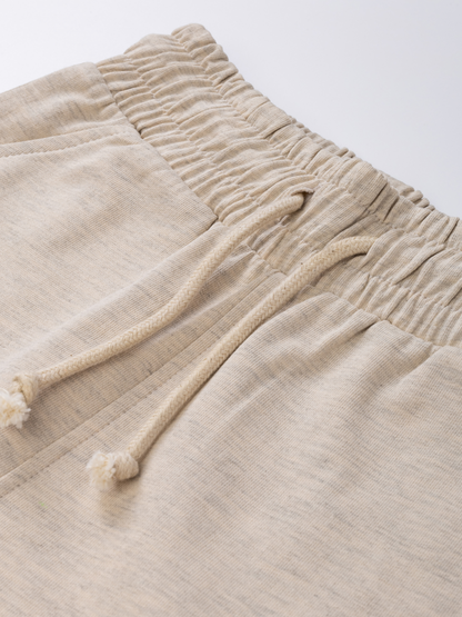 Beige Melange | Dekliška cargo trenirka - Lucky Kiddo SI 