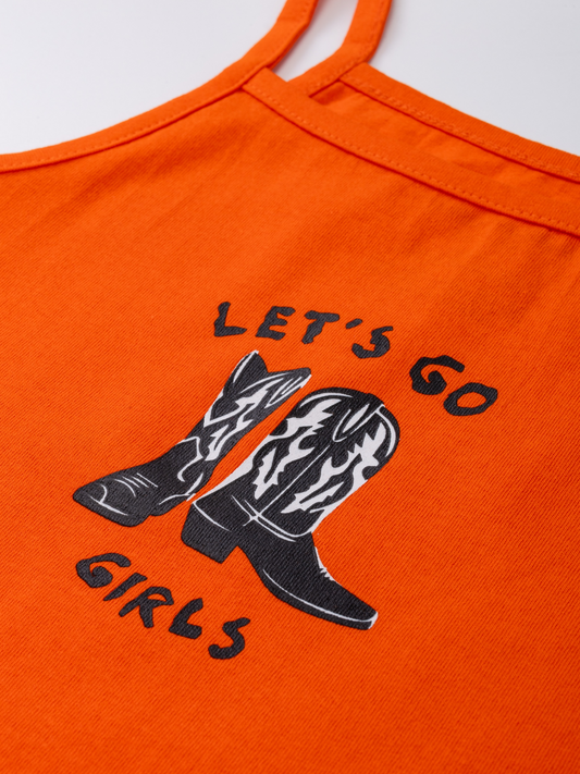 Let’s go Girls Tangerine Twist | Dekliška majica brez rokavov