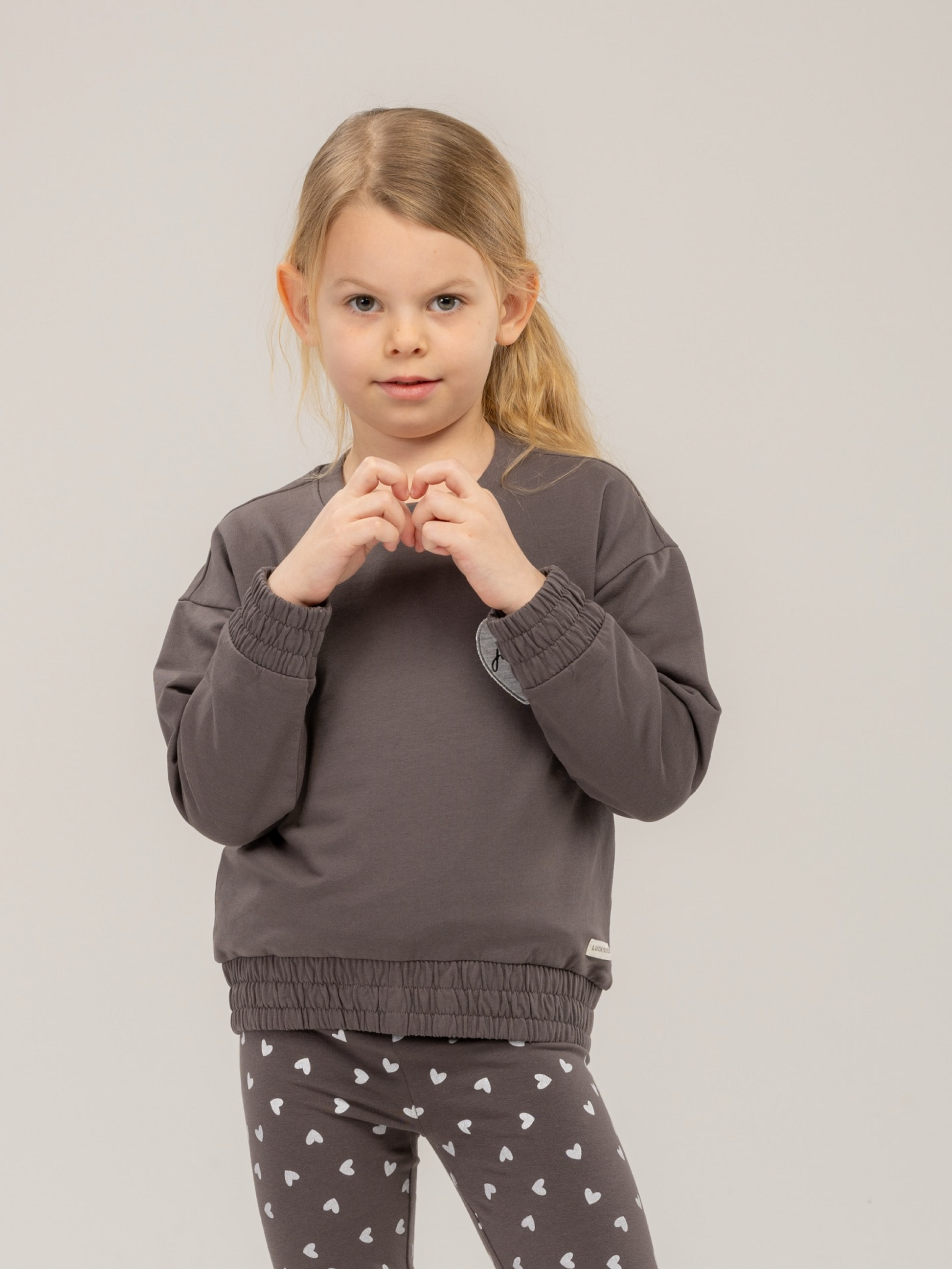 Paris Sepia Black | Dekliški pulover - Lucky Kiddo SI 