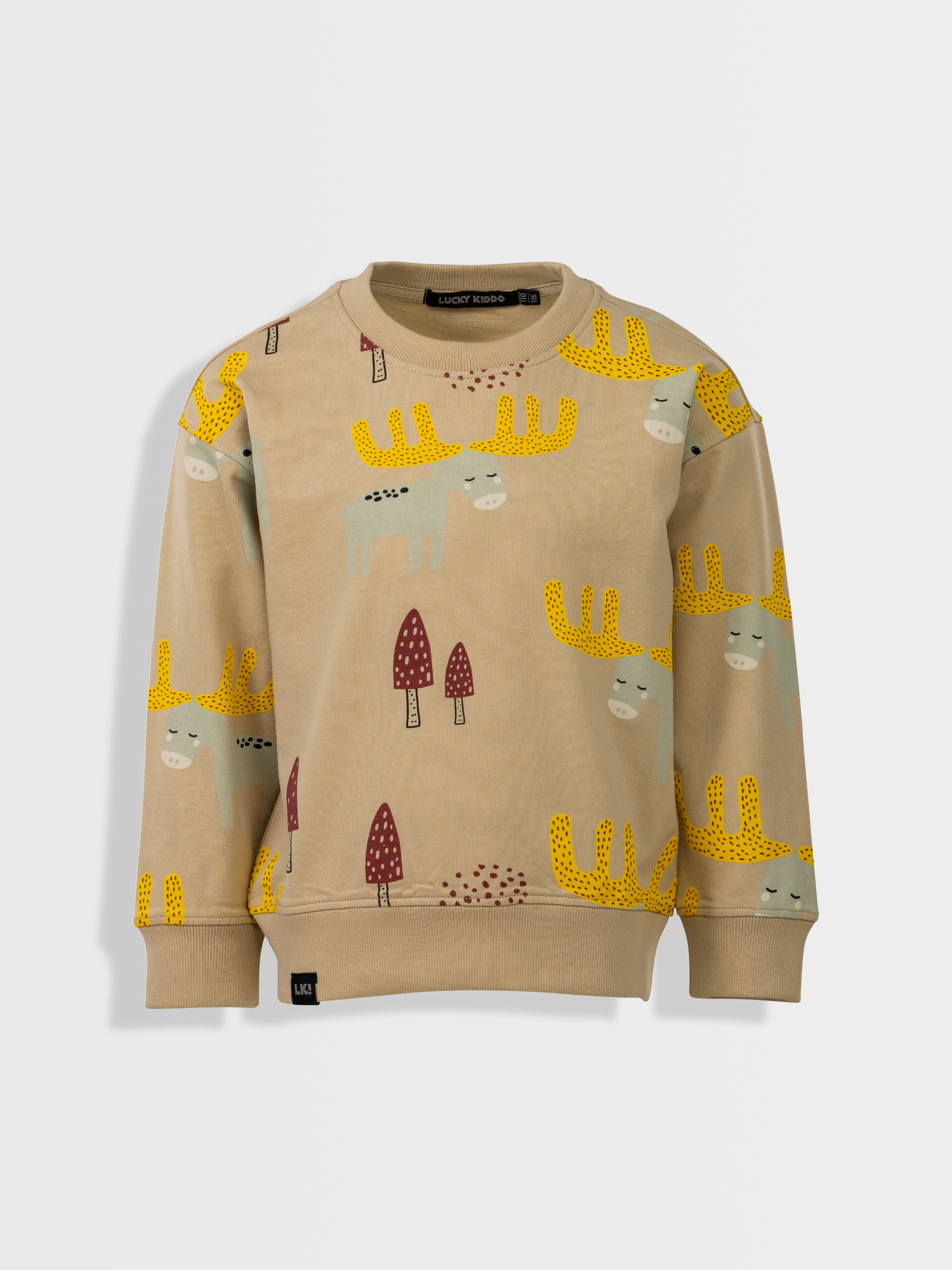 Beige Brown | Fantovski pulover - Lucky Kiddo SI 