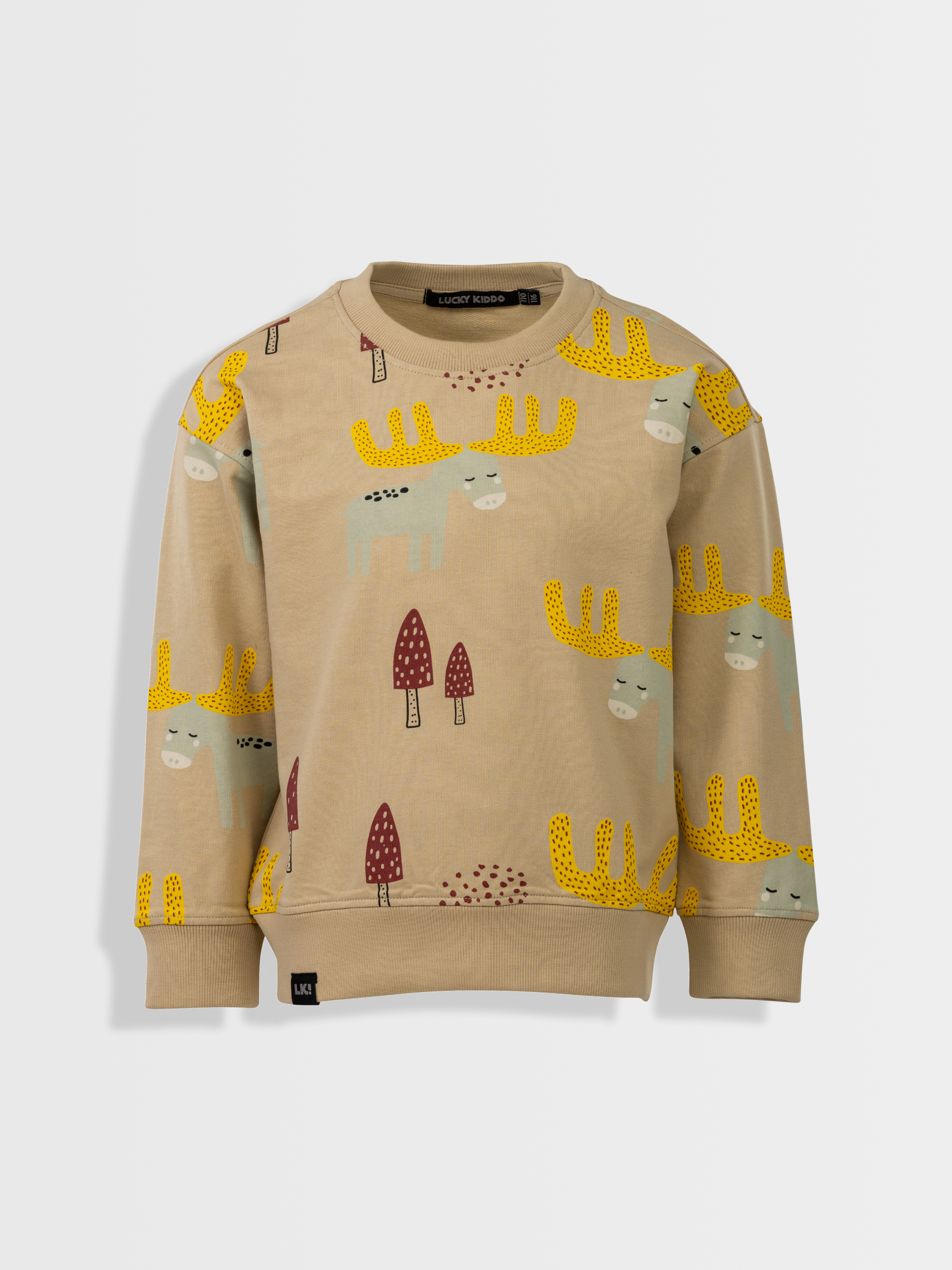 Beige Brown | Fantovski pulover - Lucky Kiddo SI 