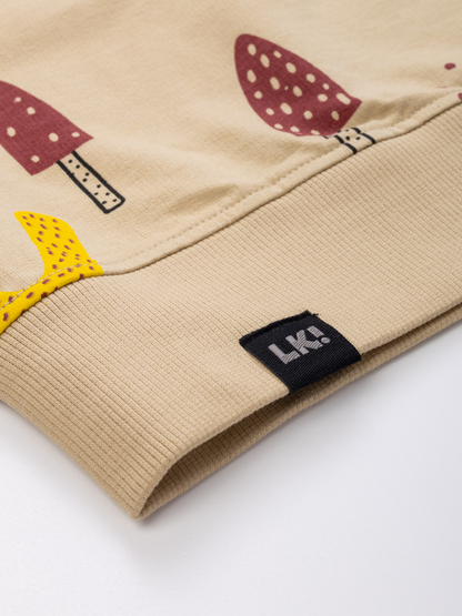Beige Brown | Fantovski pulover - Lucky Kiddo SI 