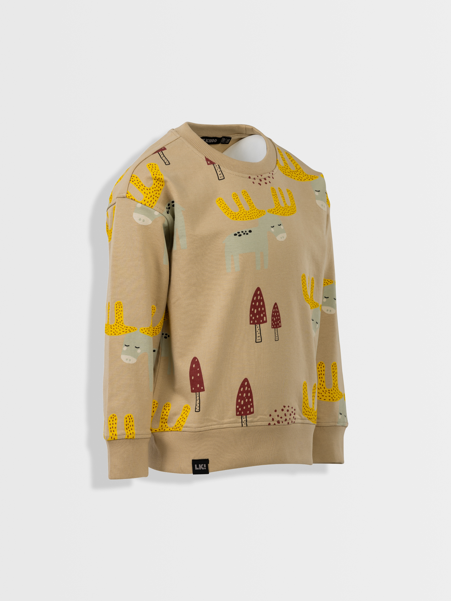 Beige Brown | Fantovski pulover - Lucky Kiddo SI 