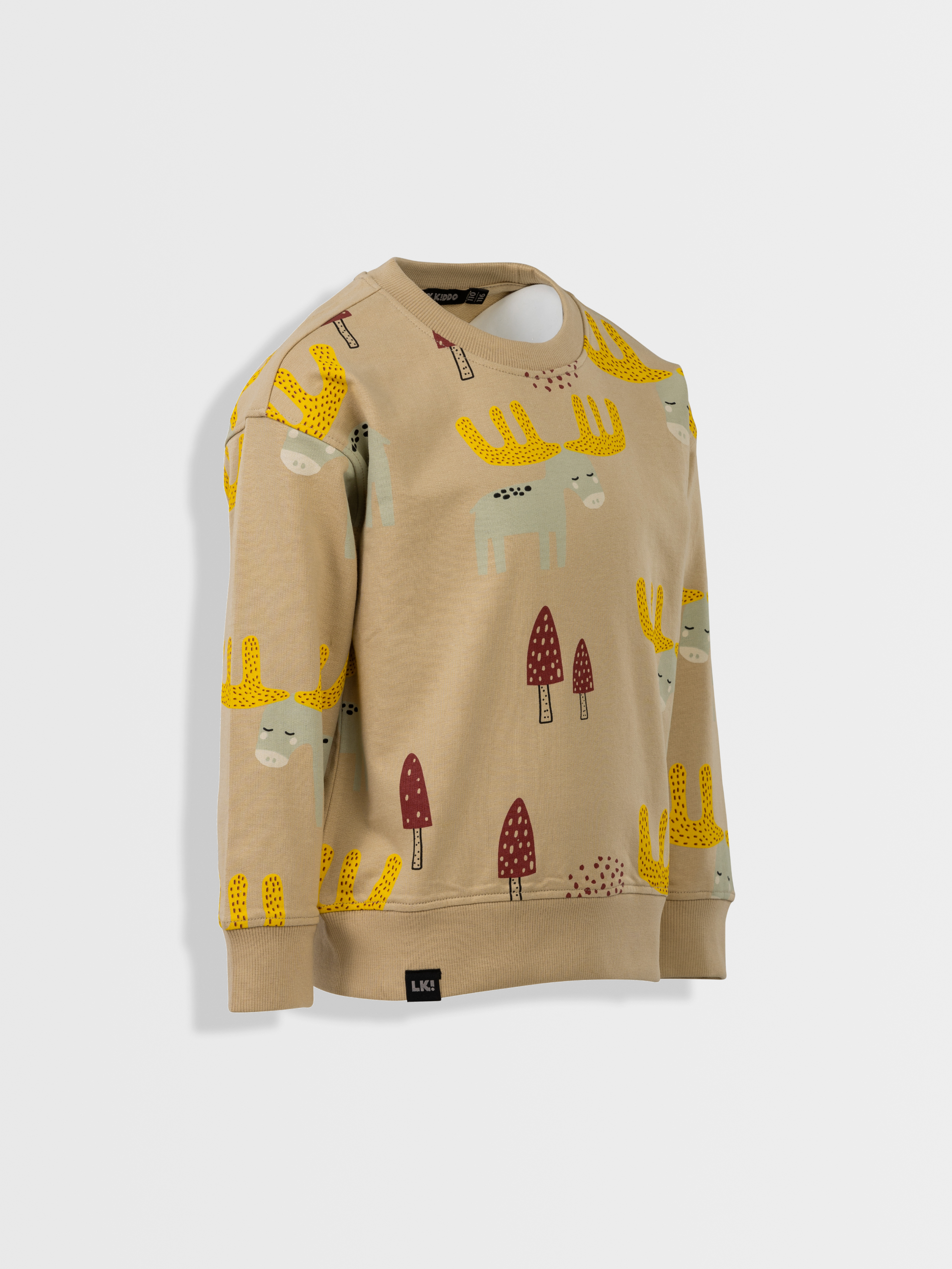 Beige Brown | Fantovski pulover - Lucky Kiddo SI 