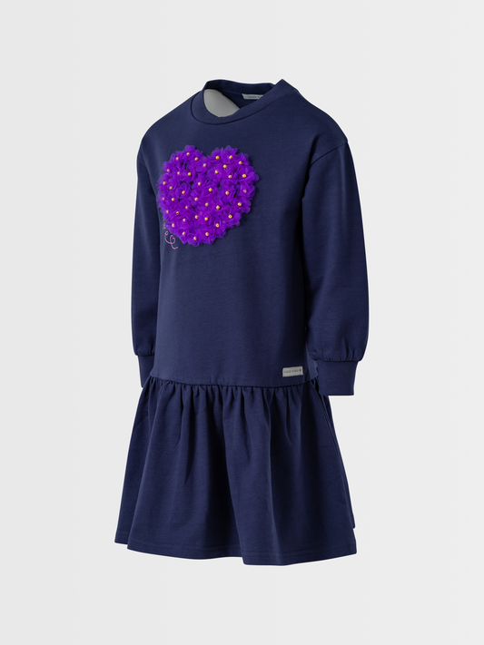 Floral Heart | Dekliška obleka - Lucky Kiddo SI 