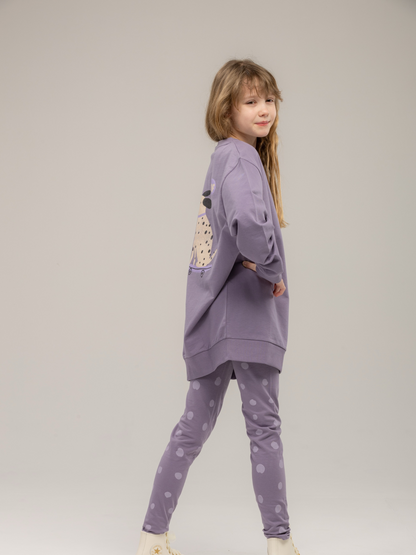 Purple Ash Dots | Dekliške pajkice - Lucky Kiddo SI 