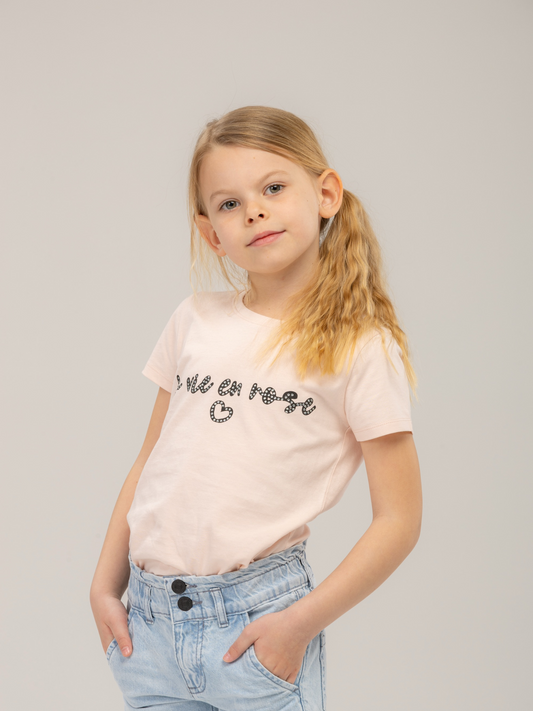 La vie en rose Pearl | Dekliška majica s kratkimi rokavi - Lucky Kiddo SI 