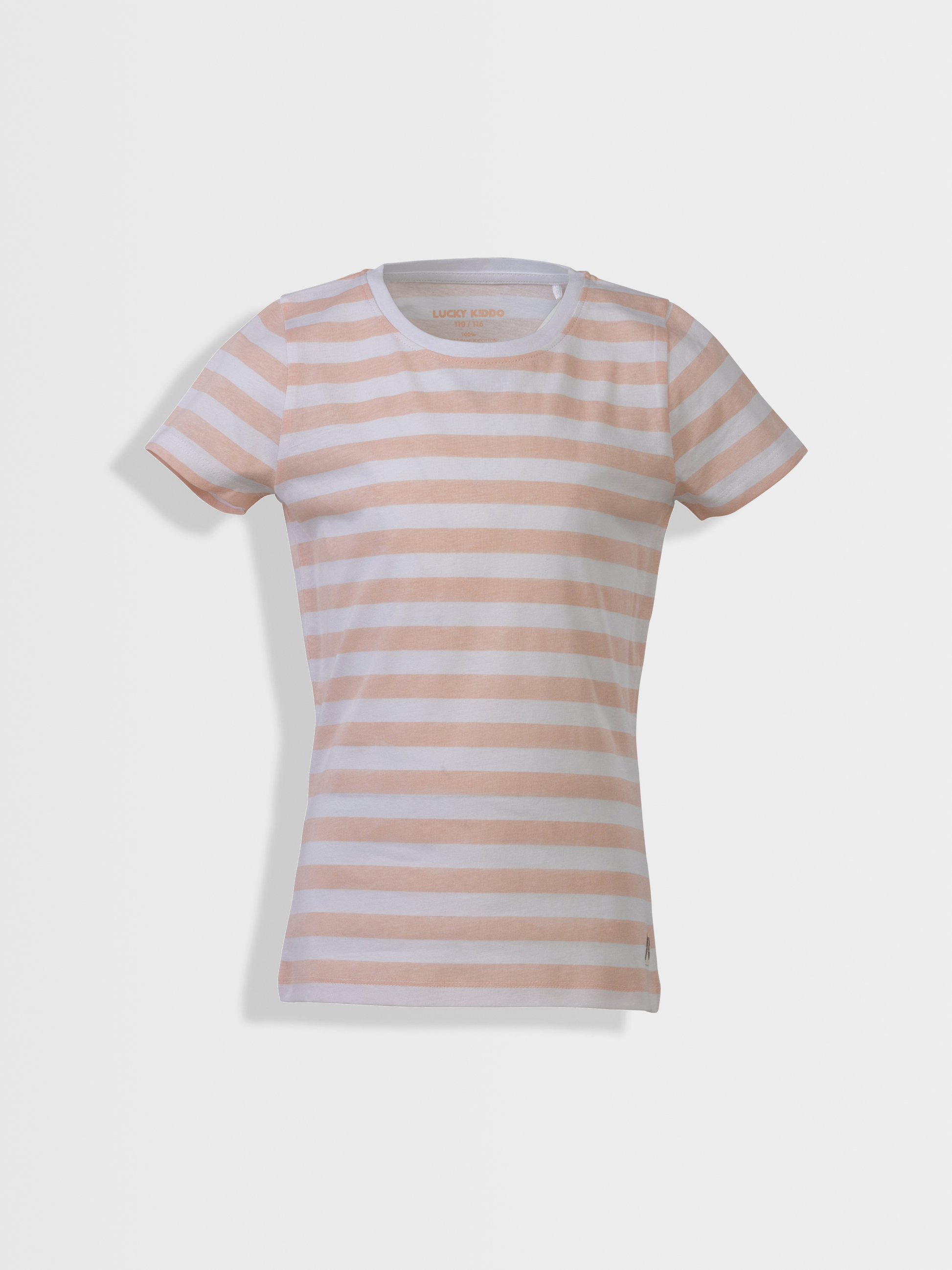 Pearl stripes | Dekliška majica s kratkimi rokavi - Lucky Kiddo SI 