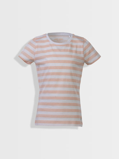 Pearl stripes | Dekliška majica s kratkimi rokavi - Lucky Kiddo SI 