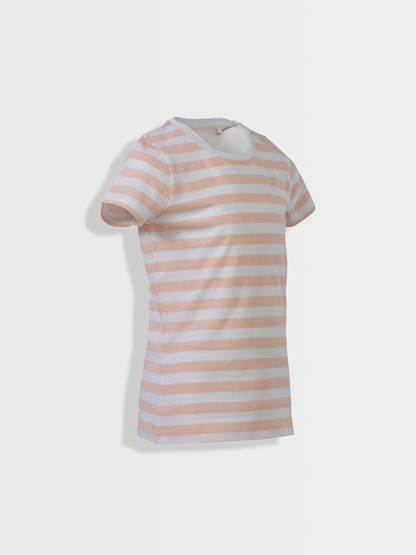Pearl stripes | Dekliška majica s kratkimi rokavi - Lucky Kiddo SI 