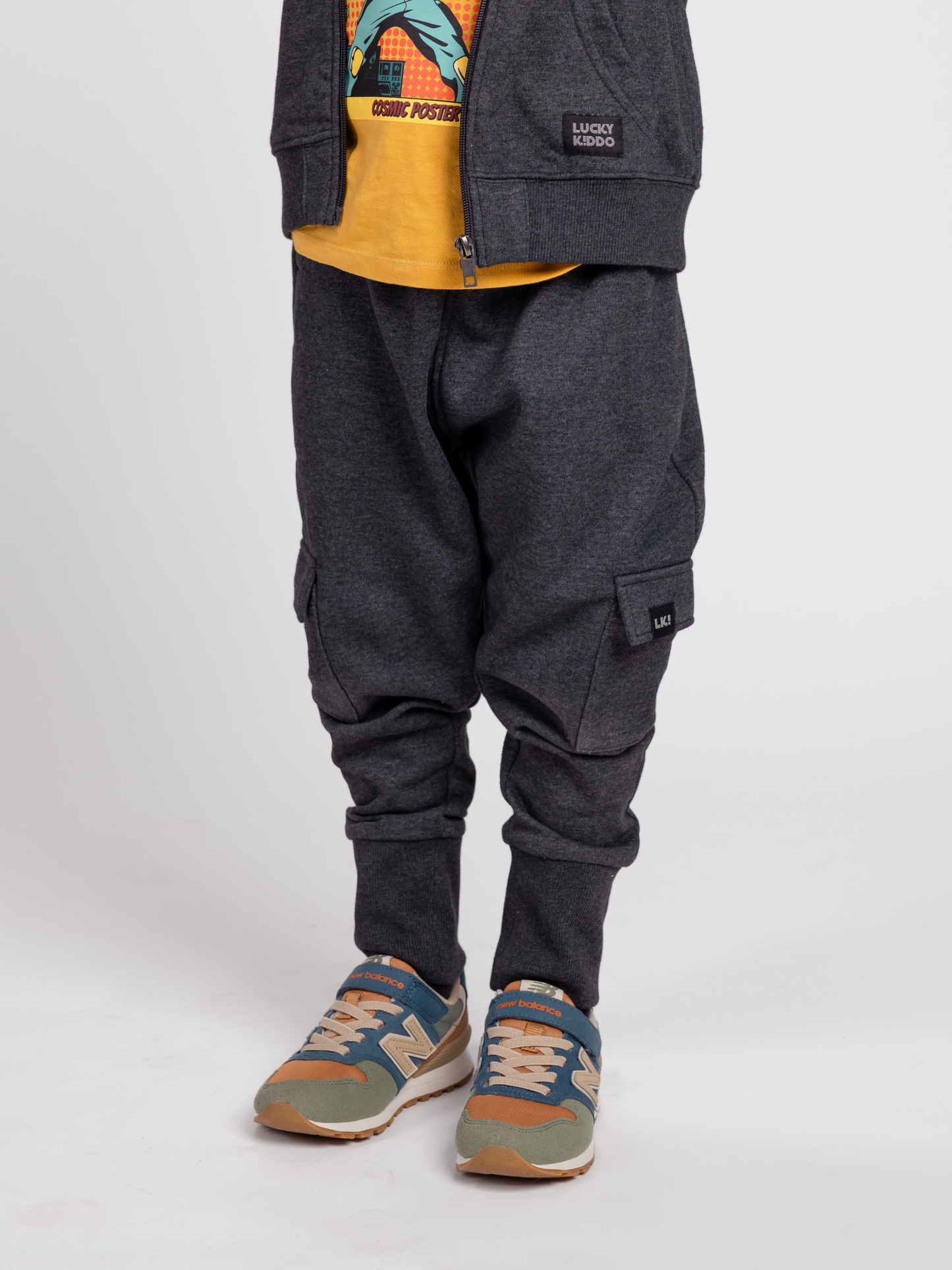Star Dust Grey | Fantovska cargo trenirka - Lucky Kiddo SI 