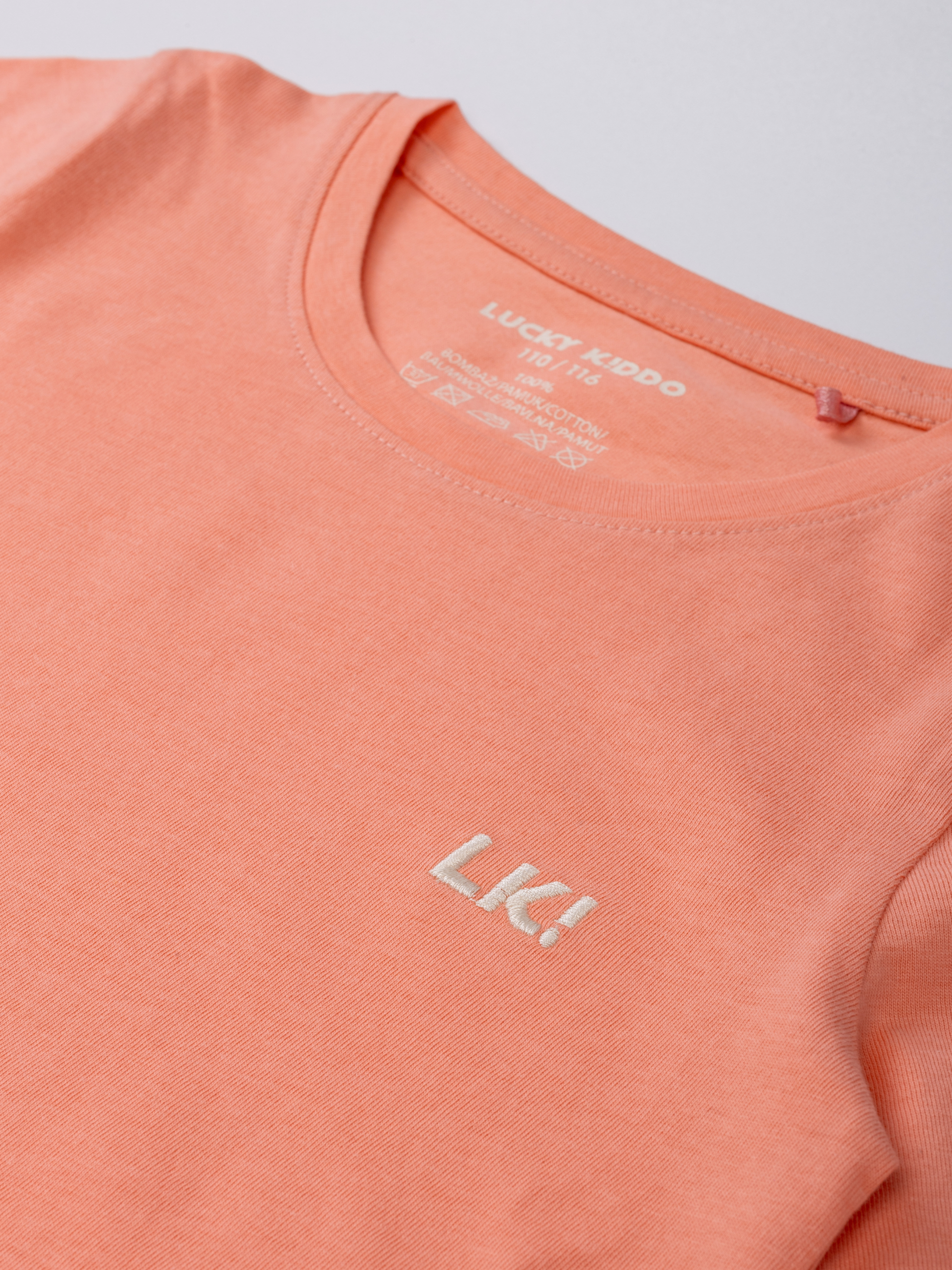 Peach Amber | Dekliška majica z dolgimi rokavi - Lucky Kiddo SI 