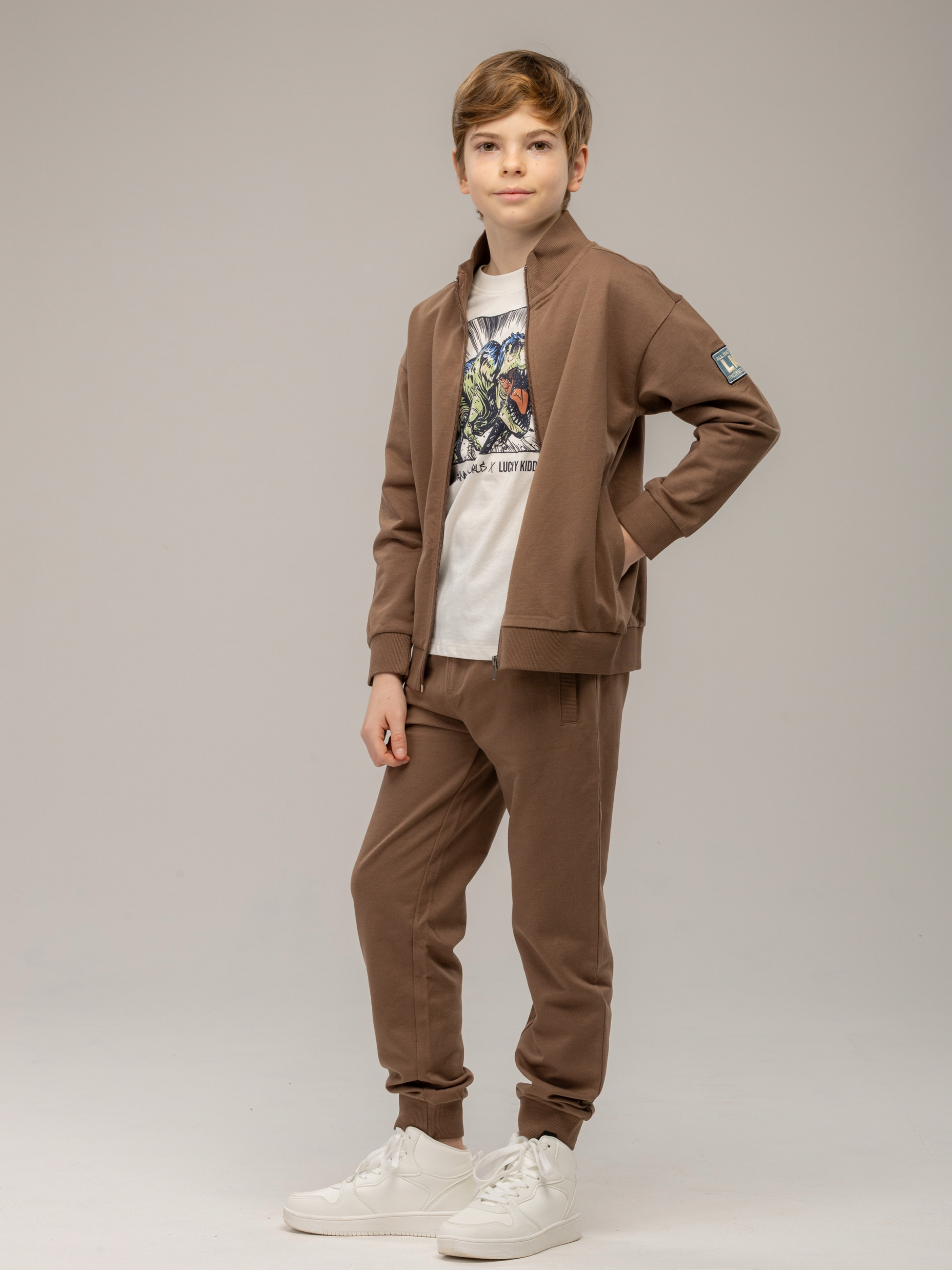 Shitake Brown | Fantovska trenirka - Lucky Kiddo SI 