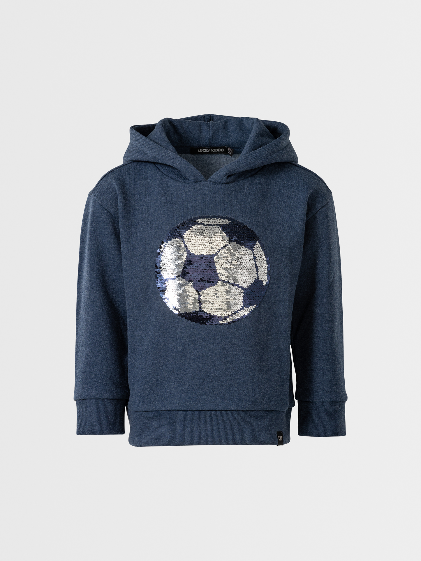 Blue Melange | Fantovski pulover s kapuco