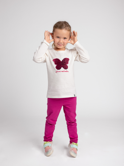 Colorful Butterfly | Dekliška majica z dolgimi rokavi - Lucky Kiddo SI 