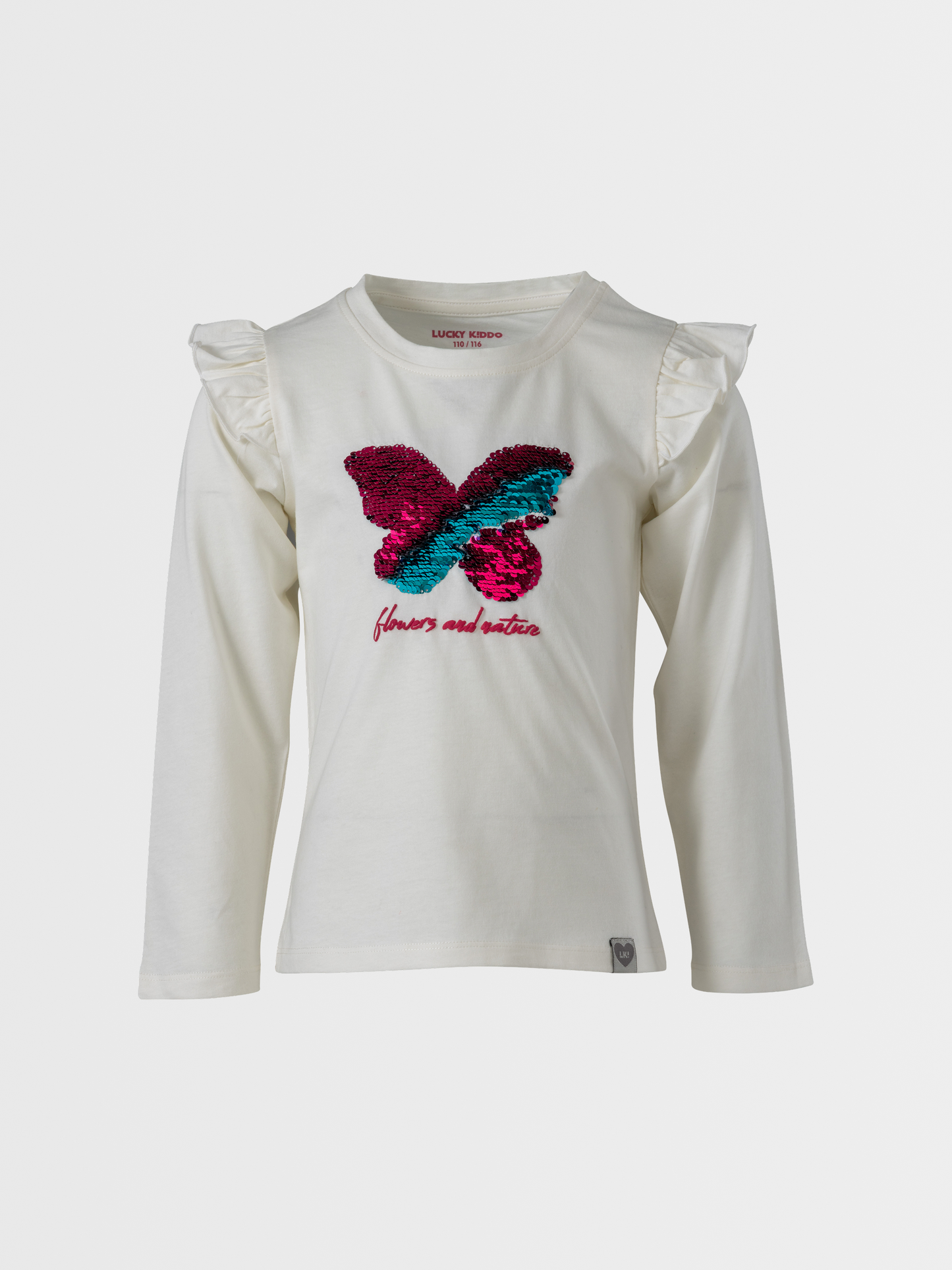 Colorful Butterfly | Dekliška majica z dolgimi rokavi - Lucky Kiddo SI 