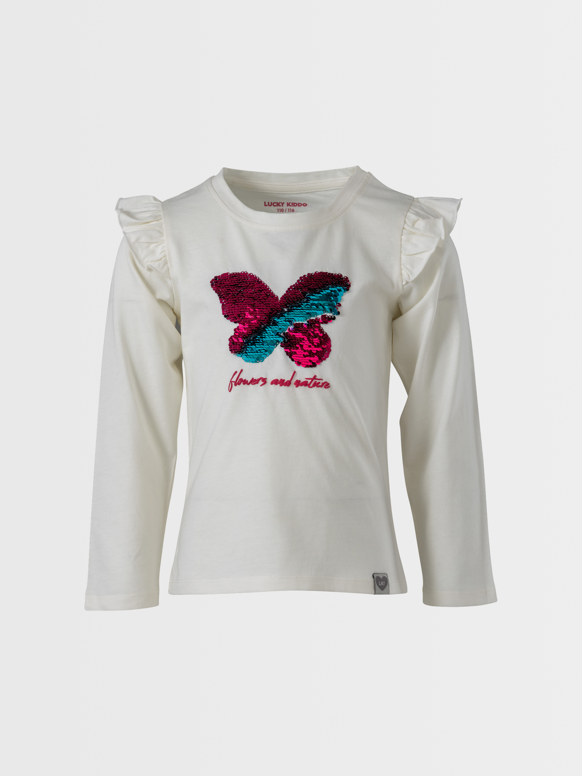 Colorful Butterfly | Dekliška majica z dolgimi rokavi - Lucky Kiddo SI 