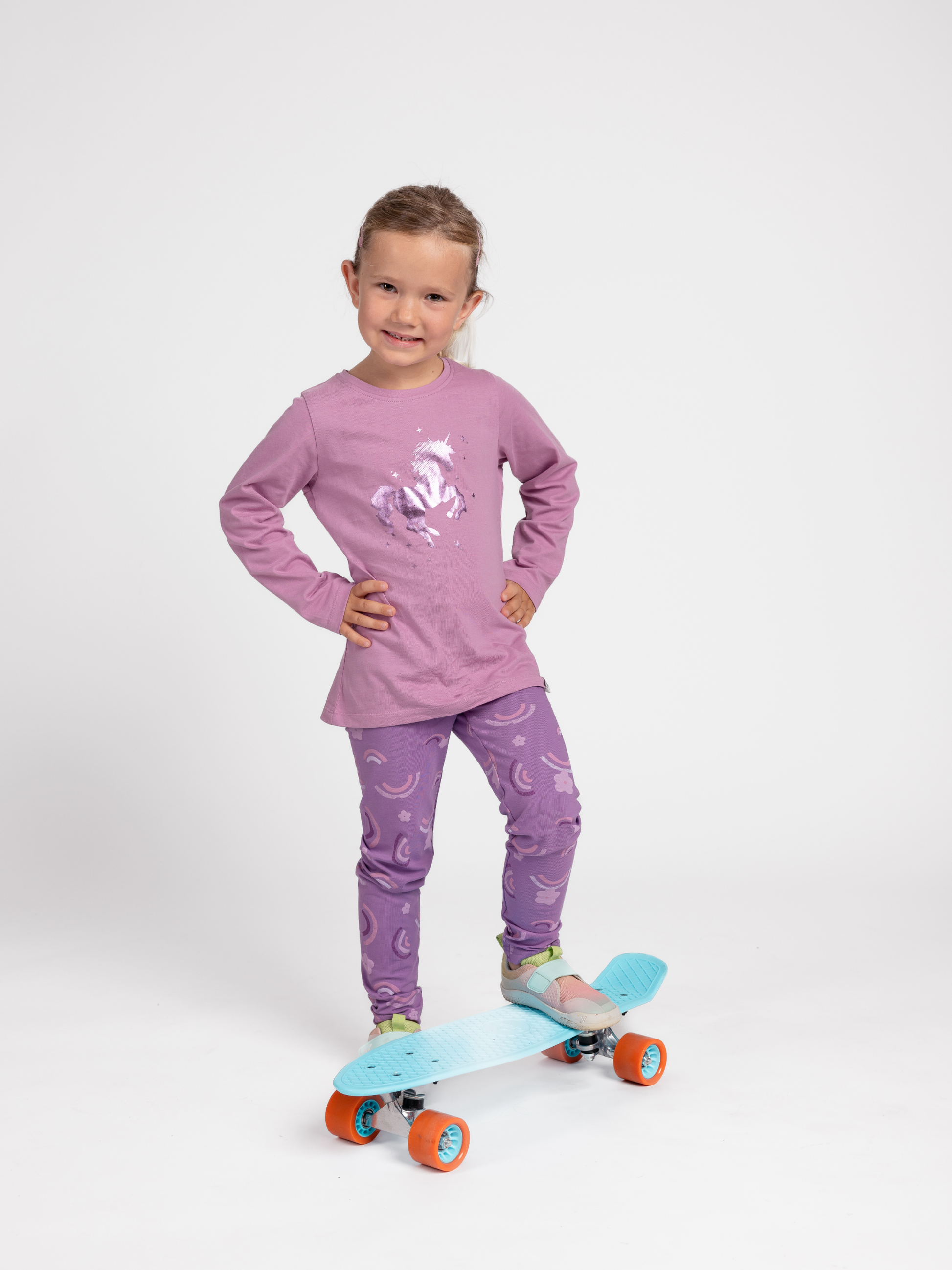 Magic Unicorn | Dekliška majica z dolgimi rokavi - Lucky Kiddo SI 