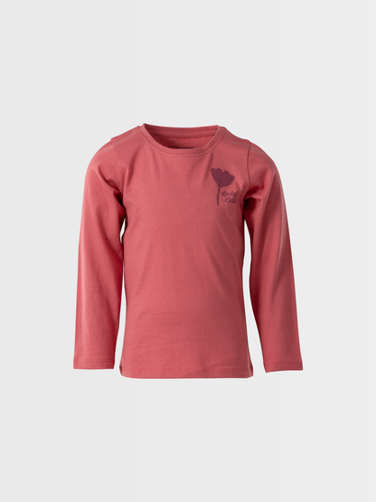 Rose Pink | Dekliška majica z dolgimi rokavi