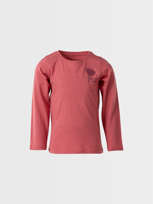 Rose Pink | Dekliška majica z dolgimi rokavi