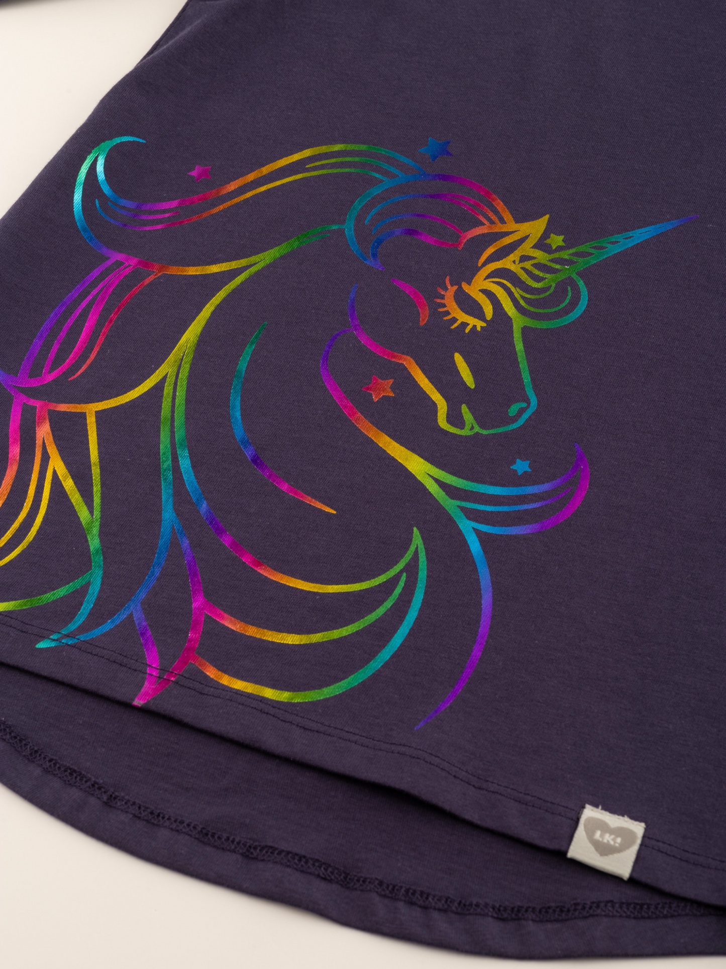 Rainbow Unicorn | Dekliška tunika z dolgimi rokavi