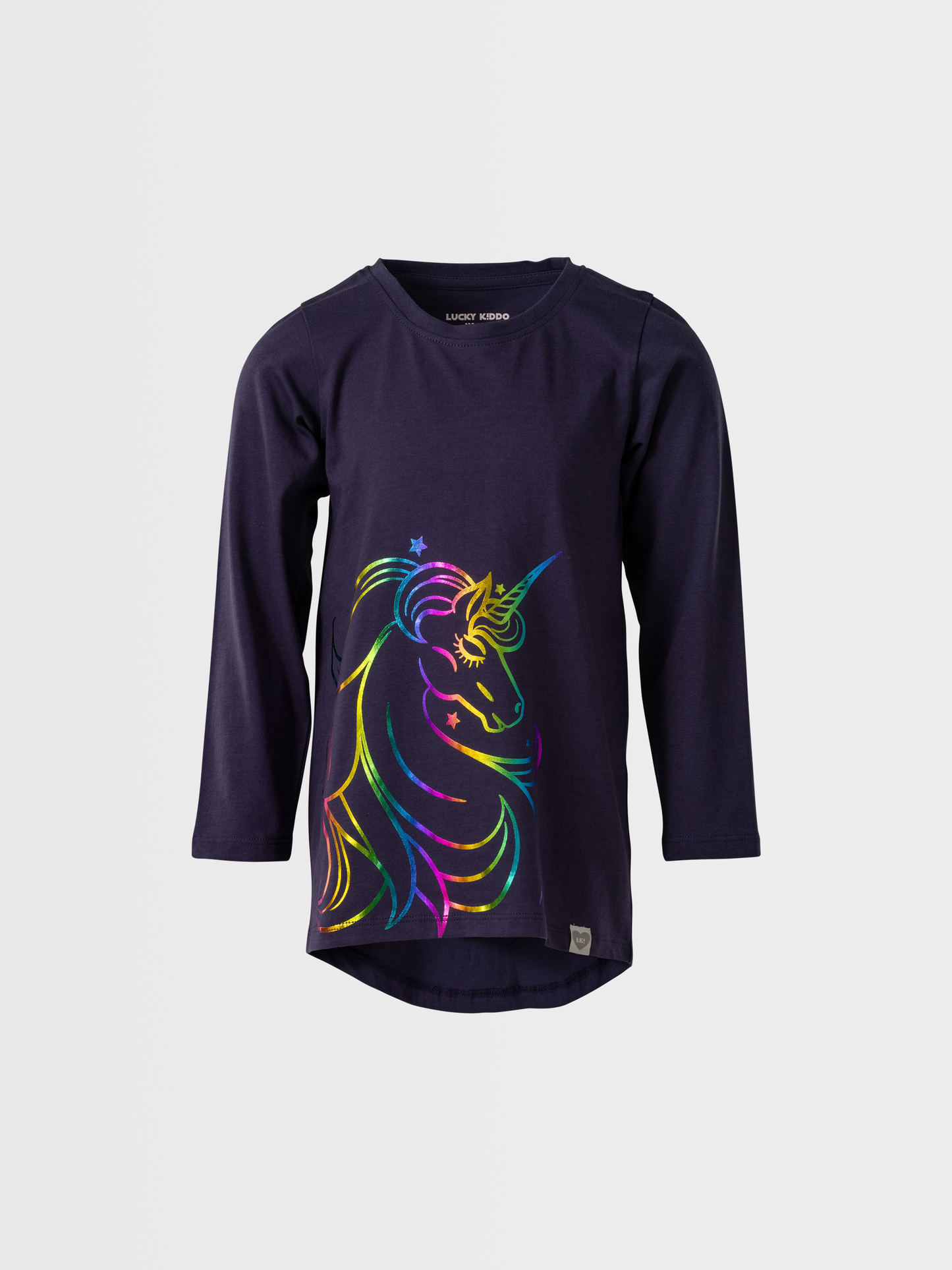 Rainbow Unicorn | Dekliška tunika z dolgimi rokavi