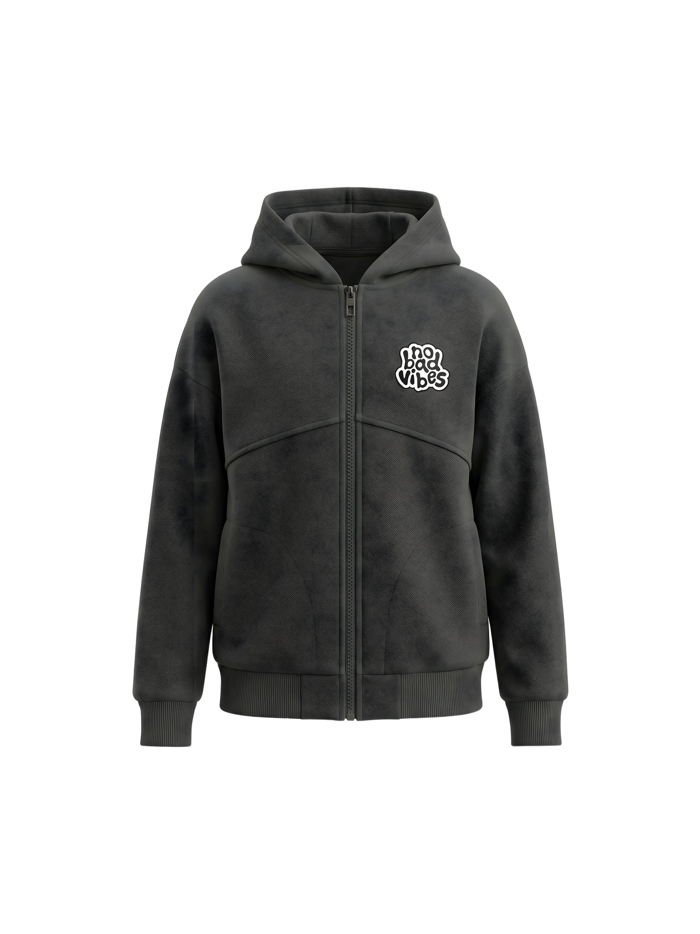 Grey No Bad Vibes| Fantovska jopica - oversized kroj